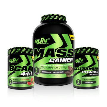 Kilo Alımı, Hacim Artışı ve Enerji Paketi 2 (Mass Gainer 3kg,Glutamine,Bcaa Karpuz) - 2 Hediyeli
