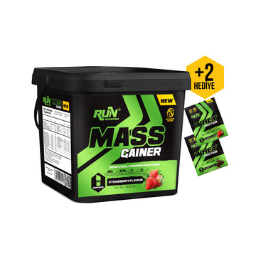 Gainer - 5 kg - Çilek Aromalı - 50 Servis - Hediyeli