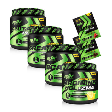 Amino Asit Mix Paket - Mini Plus Creatine, Glutamine, Bcaa Karpuz, Arginine HCL Limon - Hediyeli