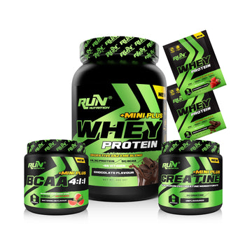 Fitness MİNİ Paketi - Whey Mini Plus Çikolata, Bcaa Karpuz, Creatine -