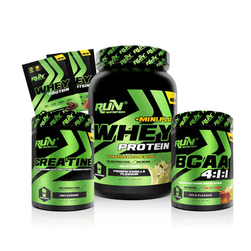 Fitness Paketi Small Kas Kütlesi - Whey Mini Plus, Creatine, Bcaa - Fr. Vanilya, Kola - Hediyeli