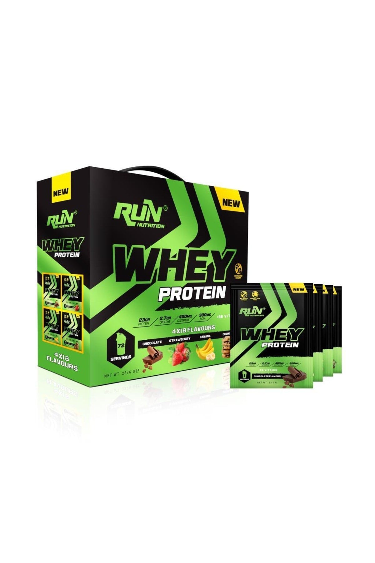 Run Nutrition Whey Saşe + Gainer Paketi