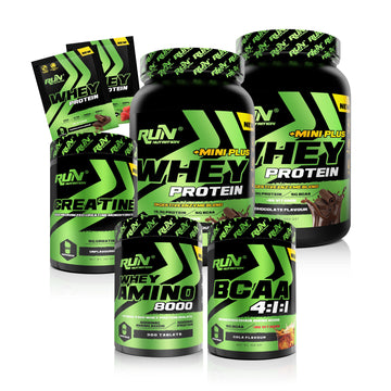 Fitness Paketi Large Kas Kütlesi - 2xMini Plus Çikolata, Bcaa Kola, Creatine, Amino8000 - 4 Hediyeli