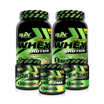 Fitness MİNİ MEGA - 2x Whey Mini Plus Fr. Vanilya, Bcaa Karpuz, Creatine, Arginine Limon