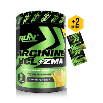 Arginine HCL + ZMA - Limon Aromalı - 50 Servis - 350g - 2 Saşe Protein Hediyeli