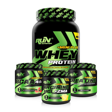 Fitness MİNİ XL Paketi - Whey Mini Plus Fr.Vanilya, Bcaa Karpuz, Creatine, Arginine Limon