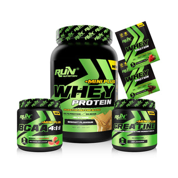 Fitness MİNİ Paketi - Whey Mini Plus Bisküvi, Bcaa Karpuz, Creatine