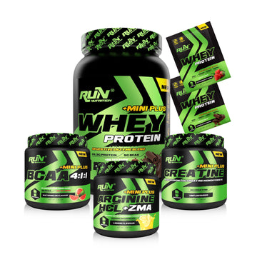 Fitness MİNİ XL Paketi - Whey Mini Plus Çikolata, Bcaa Karpuz, Creatine, Arginine Limon - Hediyeli
