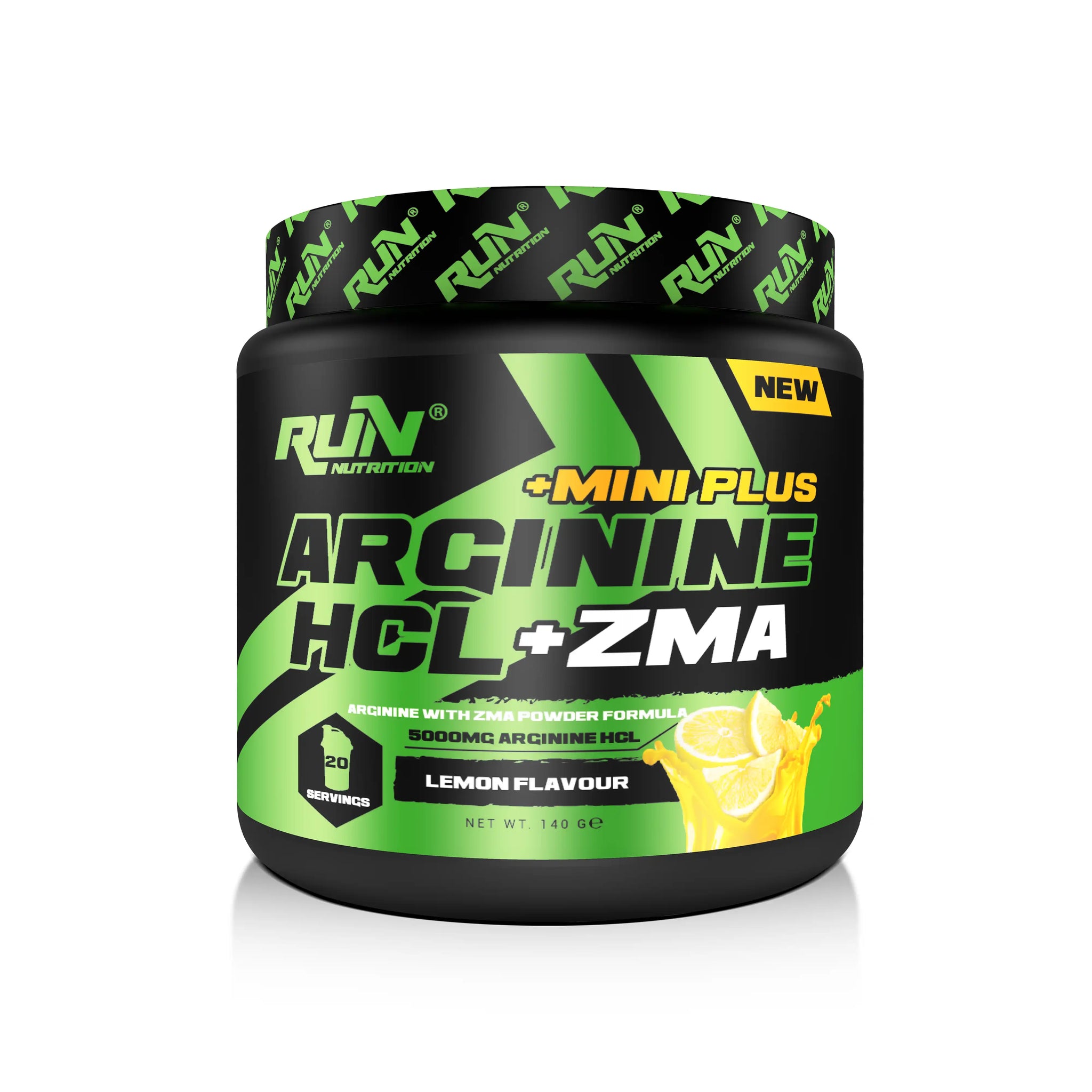 Run Nutrition Arginine HCL + ZMA Mini Plus - 140g - 20 Servis - Limon Aromalı