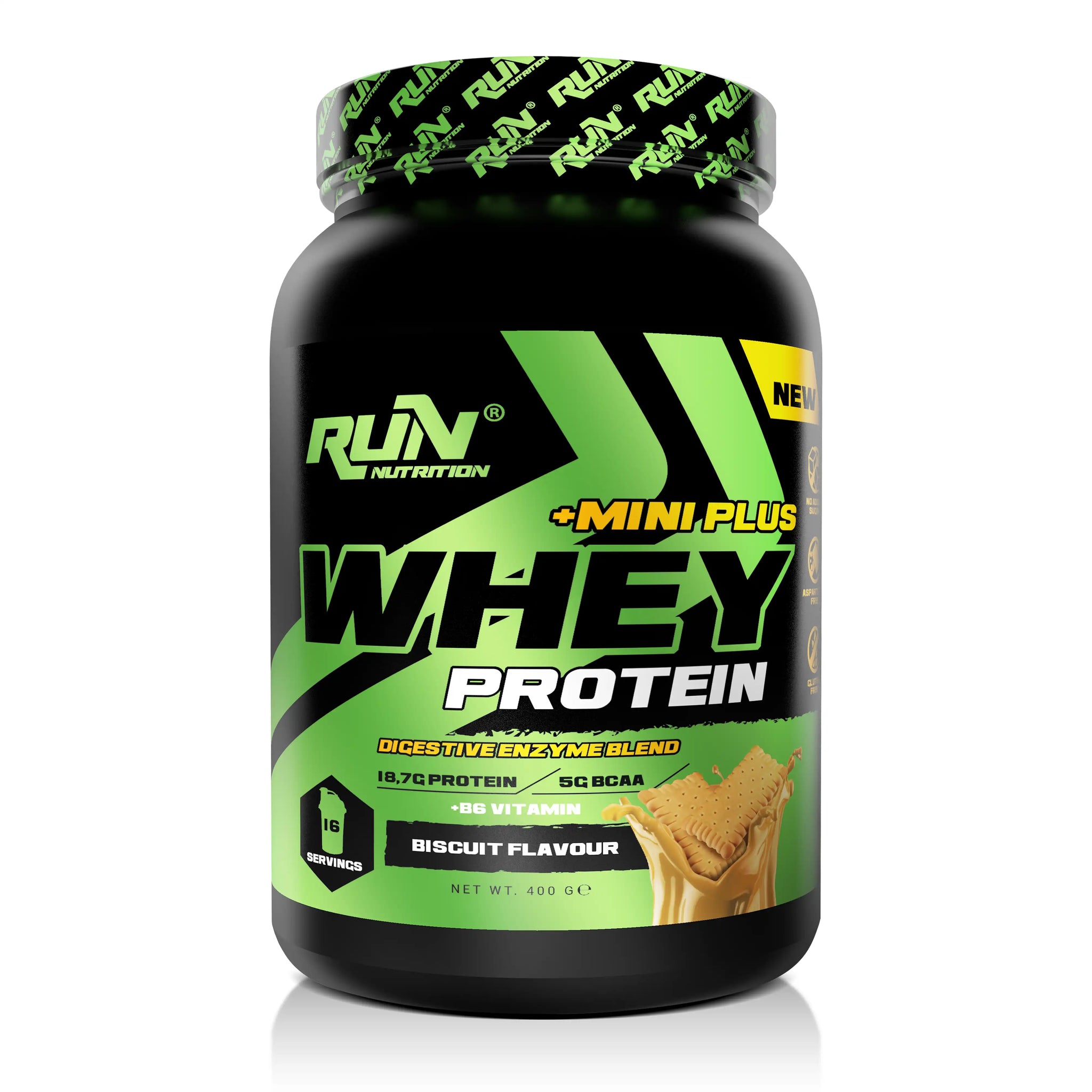 Whey Protein Mini Plus Bisküvi Aromalı - 400g - 16 Servis - Hediyeli