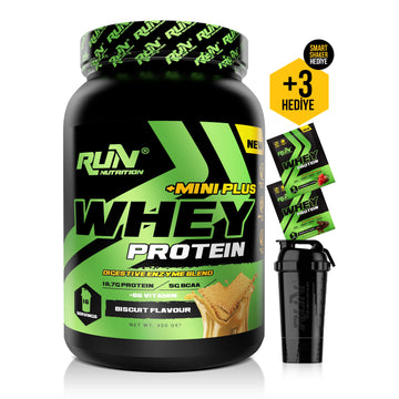 Whey Protein Mini Plus Bisküvi Aromalı - 400g - 16 Servis - Hediyeli