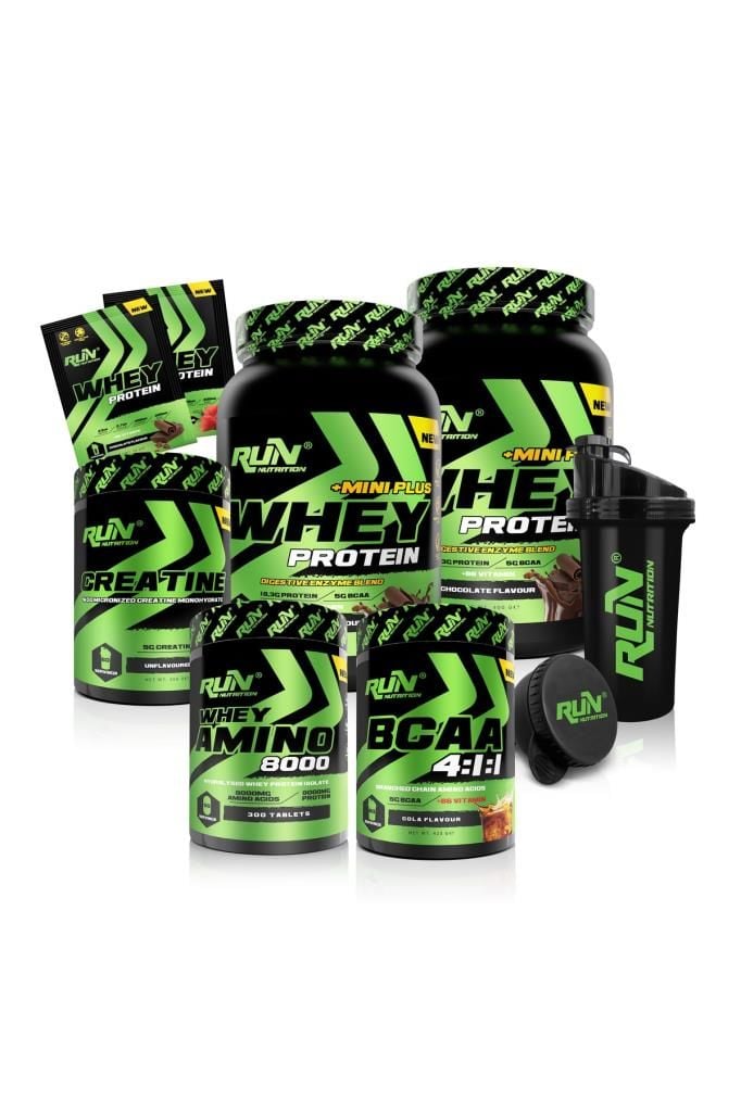 Fitness Paketi Large Kas Kütlesi - 2xMini Plus Çikolata, Bcaa Kola, Creatine, Amino8000 - 4 Hediyeli