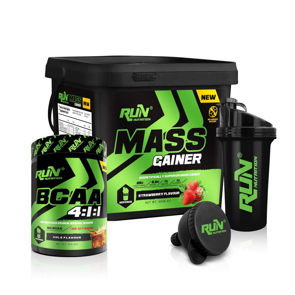 Kilo Alımı, Hacim Artışı ve Enerji XL Paketi(Mass Gainer 5kg,Bcaa Kola) - 2 Hediyeli